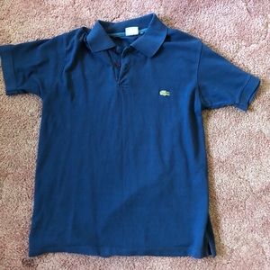 BLUE LACOSTE COLLARED TEE